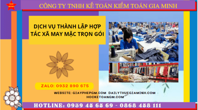 Dịch vụ thành lập hợp tác xã may mặc tại Yên Bái