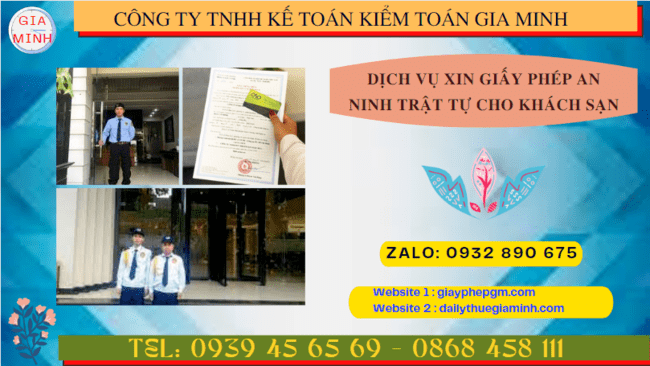 Dịch vụ xin giấy phép an ninh trật tự cho khách sạn tại Hà Nam 10 Điều kiện xin giấy phép an ninh trật tự khách sạn tại Hà Nam