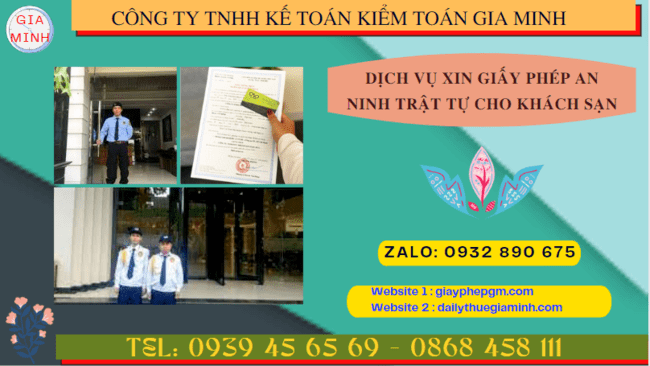 DỊCH VỤ XIN GIẤY PHÉP AN NINH TRẬT TỰ CHO KHÁCH SẠN TẠI NHA TRANG 6 Điều kiện xin giấy phép an ninh trật tự khách sạn tại Nha Trang