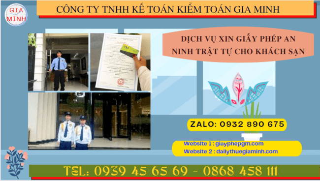 Dịch vụ xin giấy phép an ninh trật tự cho khách sạn tại Ninh Thuận 14 Điều kiện xin giấy phép an ninh trật tự khách sạn tại Ninh Thuận