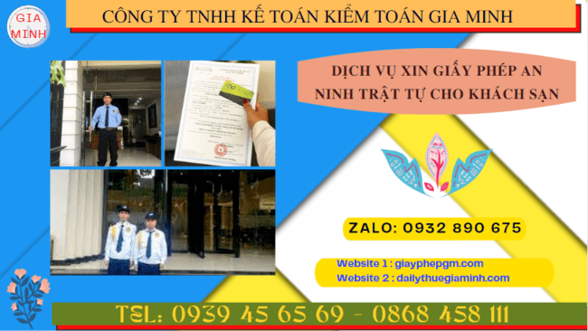 DỊCH VỤ XIN GIẤY PHÉP AN NINH TRẬT TỰ CHO KHÁCH SẠN TẠI SƠN LA 14 Điều kiện xin giấy phép an ninh trật tự khách sạn tại Sơn La