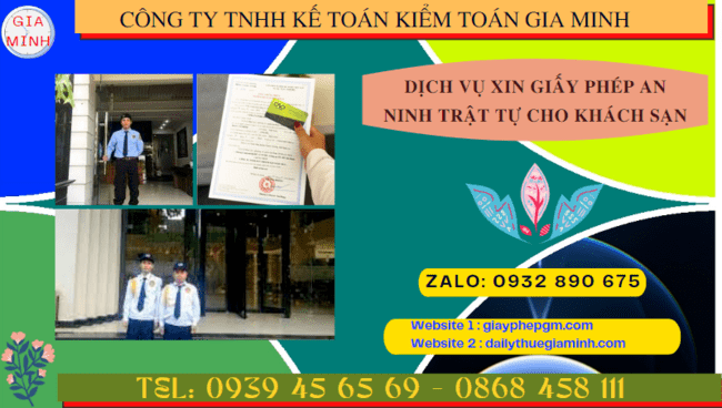 DỊCH VỤ XIN GIẤY PHÉP AN NINH TRẬT TỰ CHO KHÁCH SẠN TẠI TT HUẾ 14 Điều kiện xin giấy phép an ninh trật tự khách sạn tại TT Huế