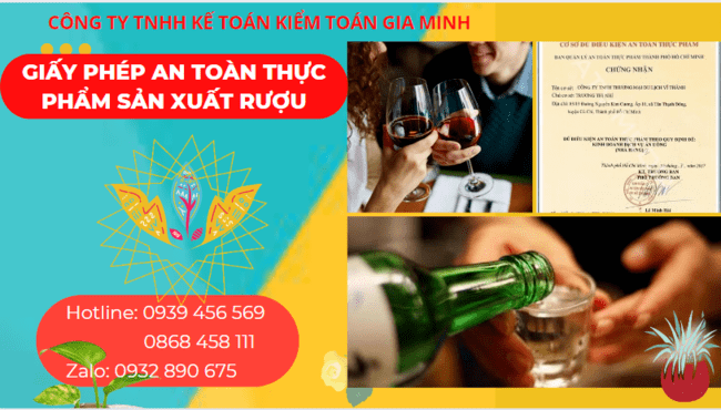Giấy phép an toàn thực phẩm sản xuất rượu 4 Giấy phép an toàn vệ sinh thực phẩm cho cơ sở sản xuất rượu