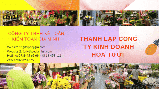 Thành lập công ty kinh doanh hoa tươi tại Cà Mau – Dịch vụ trọn gói, uy tín 4 Hồ sơ thành lập công ty kinh doanh hoa tươi tại Cà Mau
