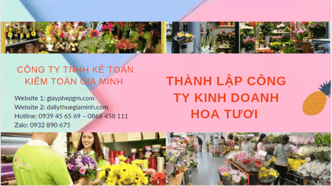 Thành lập công ty kinh doanh hoa tươi tại Lai Châu | Hỗ trợ hồ sơ & thủ tục nhanh chóng 4 Hồ sơ thành lập công ty kinh doanh hoa tươi tại Lai Châu