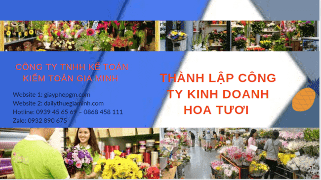 THÀNH LẬP CÔNG TY KINH DOANH HOA TƯƠI TẠI TUYÊN QUANG 4 Hồ sơ thành lập công ty kinh doanh hoa tươi tại Tuyên Quang