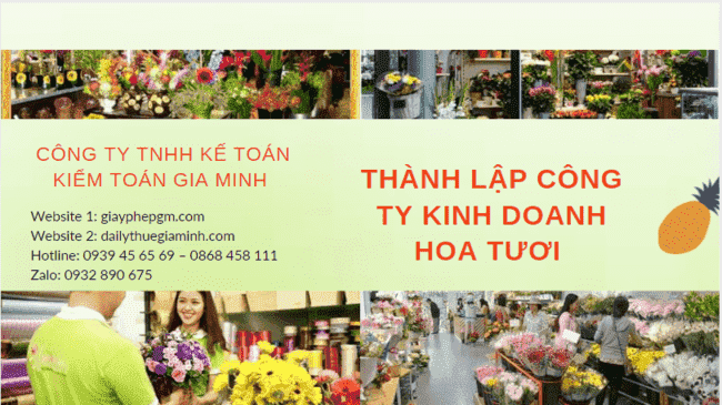 Thành lập công ty kinh doanh hoa tươi tại Yên Bái | Hồ sơ & hướng dẫn chi tiết 4 Hồ sơ thành lập công ty kinh doanh hoa tươi tại Yên Bái