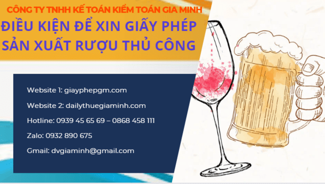 Điều kiện để xin giấy phép sản xuất rượu thủ công 6 Kinh doanh rượu thủ công cần giấy phép gì