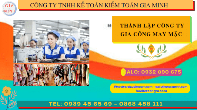 THÀNH LẬP CÔNG TY GIA CÔNG MAY MẶC TẠI BẮC KẠN 4 Kinh nghiệm thành lập công ty gia công may mặc tại Bắc Kạn