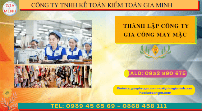 THÀNH LẬP CÔNG TY GIA CÔNG MAY MẶC TẠI BẠC LIÊU 4 Kinh nghiệm thành lập công ty gia công may mặc tại Bạc Liêu