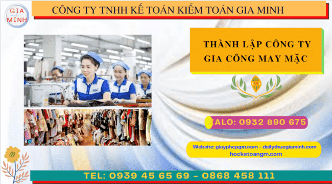 Kinh nghiệm thành lập công ty gia công may mặc tại Bến Tre