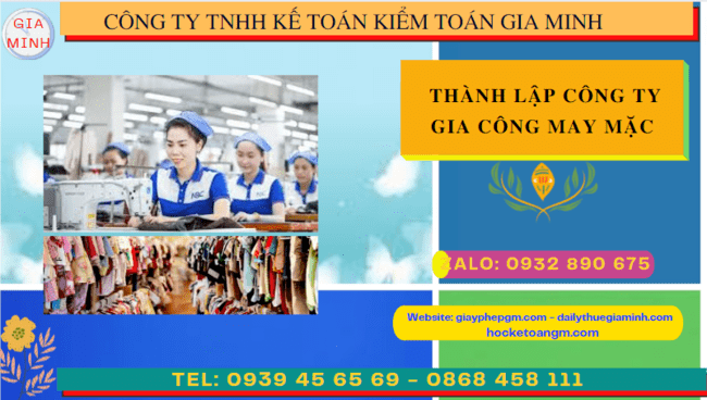 Kinh nghiệm thành lập công ty gia công may mặc tại Bình Phước