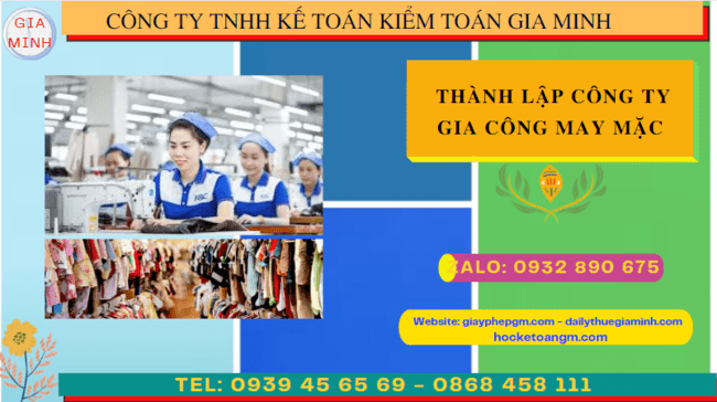 Kinh nghiệm thành lập công ty gia công may mặc tại Đắk Nông