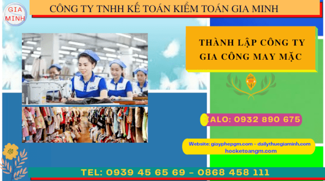 Kinh nghiệm thành lập công ty gia công may mặc tại Đồng Nai
