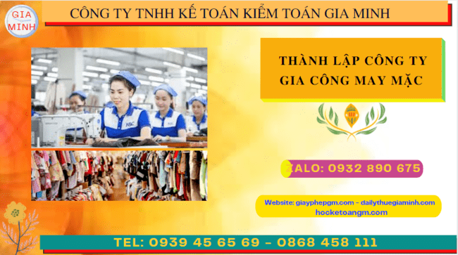 Thành lập công ty gia công may mặc tại Hải Dương | Gia Minh hỗ trợ trọn gói 4 Kinh nghiệm thành lập công ty gia công may mặc tại Hải Dương