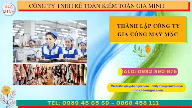 Kinh nghiệm thành lập công ty gia công may mặc tại Kiên Giang