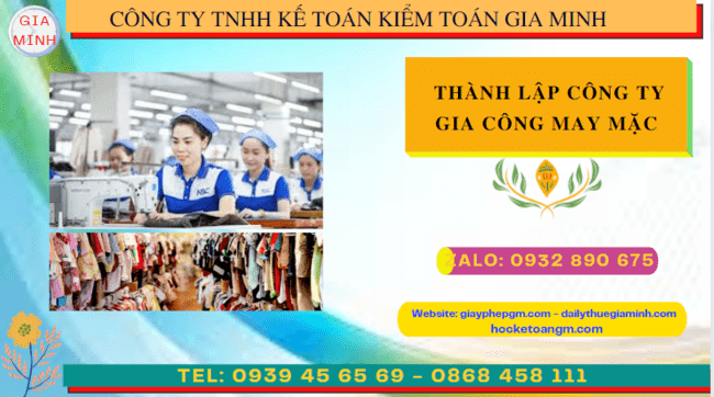 Kinh nghiệm thành lập công ty gia công may mặc tại Nghệ An