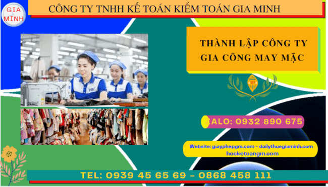 Kinh nghiệm thành lập công ty gia công may mặc tại Quảng Ngãi