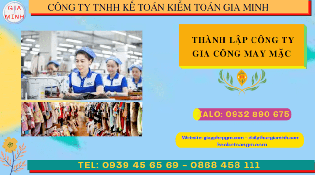 Kinh nghiệm thành lập công ty gia công may mặc tại Sóc Trăng