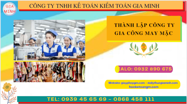 THÀNH LẬP CÔNG TY GIA CÔNG MAY MẶC TẠI SƠN LA 4 Kinh nghiệm thành lập công ty gia công may mặc tại Sơn La