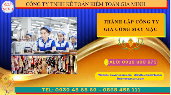 Kinh nghiệm thành lập công ty gia công may mặc tại Thành Phố Cần Thơ