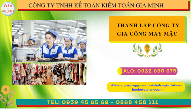 Kinh nghiệm thành lập công ty gia công may mặc tại Thừa Thiên Huế