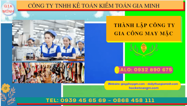 Thành lập công ty gia công may mặc tại quận ninh kiều 4 Kinh nghiệm thành lập công ty gia công may mặc tại Quận Ninh Kiều
