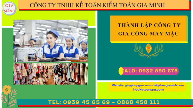 Thành lập công ty gia công may mặc tại thành phố Châu Đốc chuyên nghiệp từ A–Z 5 Kinh nghiệm thành lập công ty gia công may mặc tại Thành phố Châu Đốc