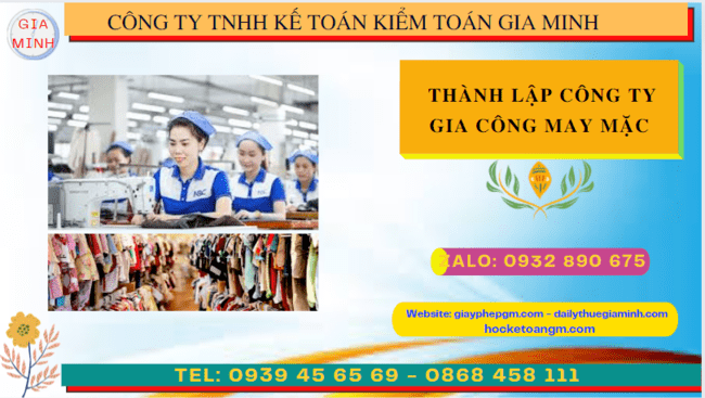 THÀNH LẬP CÔNG TY GIA CÔNG MAY MẶC TẠI TUYÊN QUANG 4 Kinh nghiệm thành lập công ty gia công may mặc tại Tuyên Quang