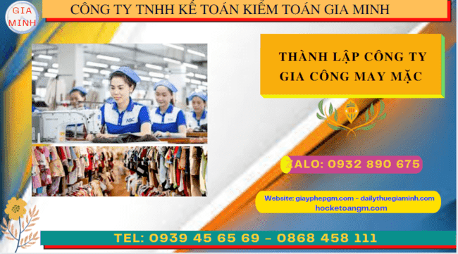 Kinh nghiệm thành lập công ty gia công may mặc tại Yên Bái