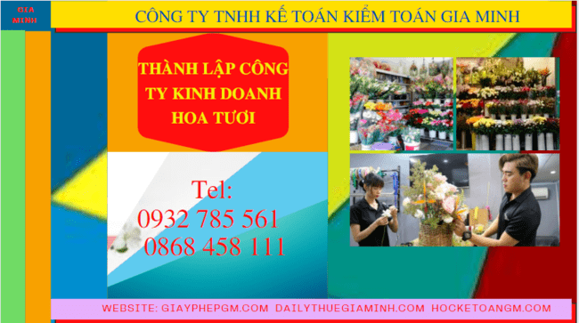 Thành lập công ty kinh doanh hoa tươi tại Bà Rịa – Vũng Tàu 6 Quy trình thành lập công ty kinh doanh hoa tươi tại Bà Rịa Vũng Tàu