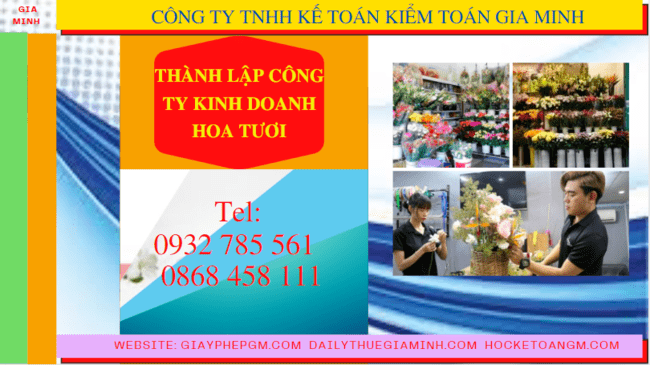 Thành lập công ty kinh doanh hoa tươi tại Lai Châu | Hỗ trợ hồ sơ & thủ tục nhanh chóng 6 Quy trình thành lập công ty kinh doanh hoa tươi tại Lai Châu