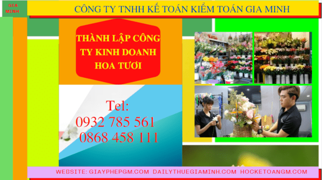THÀNH LẬP CÔNG TY KINH DOANH HOA TƯƠI TẠI LÀO CAI 6 Quy trình thành lập công ty kinh doanh hoa tươi tại Lào Cai