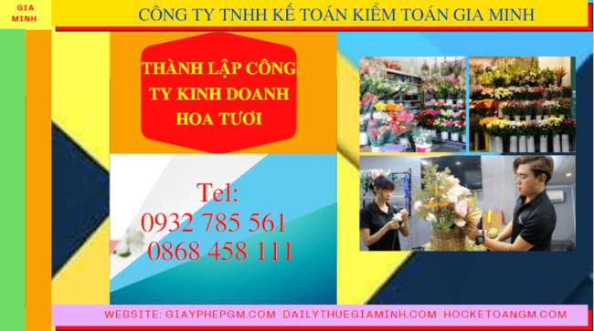 THÀNH LẬP CÔNG TY KINH DOANH HOA TƯƠI TẠI NAM ĐỊNH 6 Quy trình thành lập công ty kinh doanh hoa tươi tại Nam Định