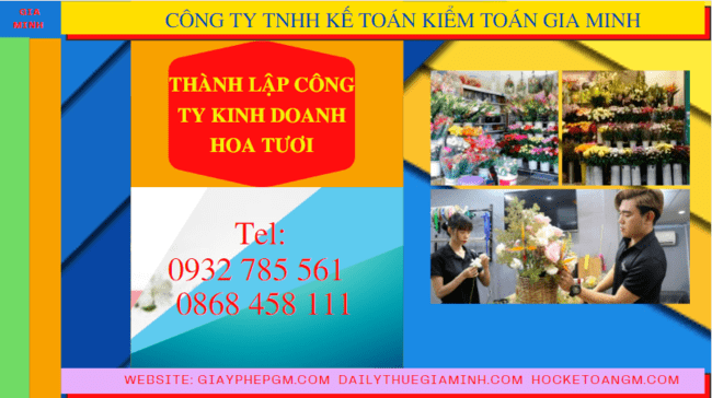 Quy trình thành lập công ty kinh doanh hoa tươi tại Quảng Trị