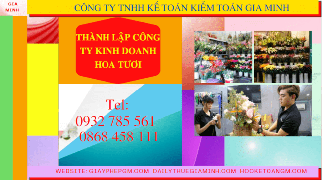 Thành lập công ty kinh doanh hoa tươi tại Thanh Hóa | Hướng dẫn đầy đủ 2025 6 Quy trình thành lập công ty kinh doanh hoa tươi tại Thanh Hóa