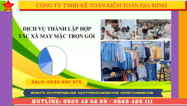Quy trình thành lập hợp tác xã may mặc tại Bà Rịa Vũng Tàu