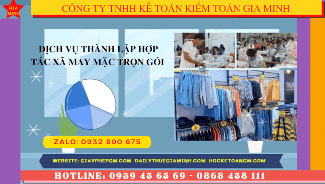 Quy trình thành lập hợp tác xã may mặc tại Bình Dương