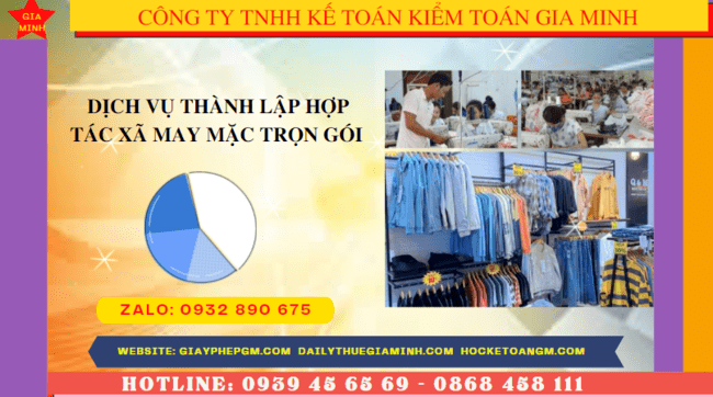 Quy trình thành lập hợp tác xã may mặc tại Bình Phước