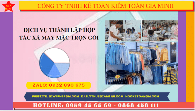 DỊCH VỤ THÀNH LẬP HỢP TÁC XÃ MAY MẶC TRỌN GÓI TẠI ĐIỆN BIÊN 4 Quy trình thành lập hợp tác xã may mặc tại Điện Biên