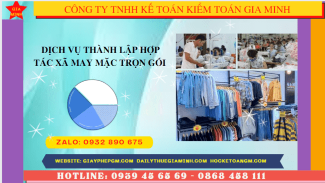 Quy trình thành lập hợp tác xã may mặc tại Hậu Giang
