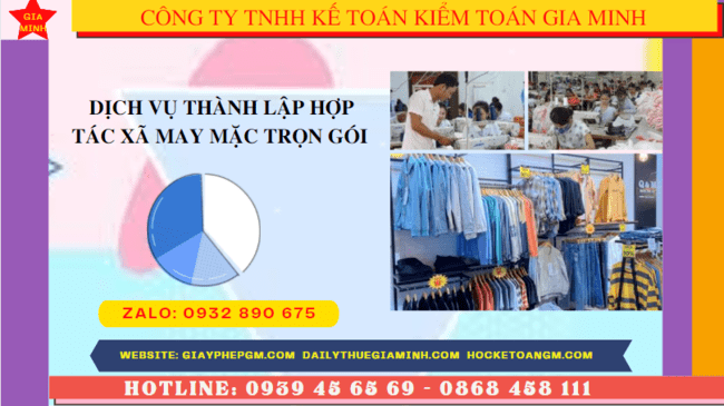 Quy trình thành lập hợp tác xã may mặc tại Huế