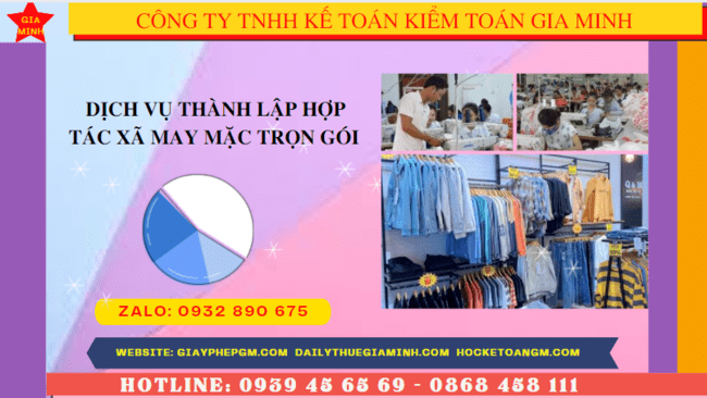 dịch vụ thành lập hợp tác xã may mặc trọn gói tại Khánh Hòa - nhanh chóng và uy tín 4 Quy trình thành lập hợp tác xã may mặc tại Khánh Hòa