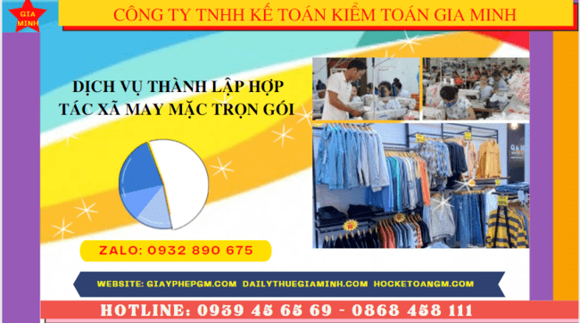 Quy trình thành lập hợp tác xã may mặc tại Kiên Giang