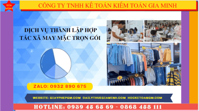 Quy trình thành lập hợp tác xã may mặc tại Long An