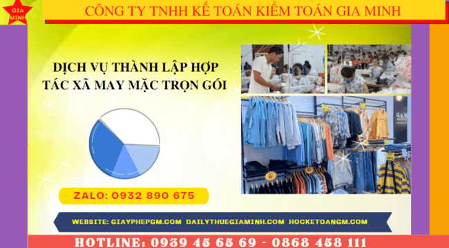 Dịch vụ thành lập hợp tác xã may mặc trọn gói tại Phú Yên - dịch vụ nhanh chóng 4 Quy trình thành lập hợp tác xã may mặc tại Phú Yên