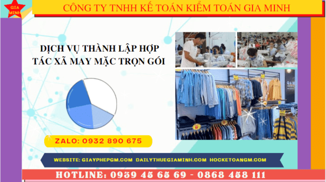 DỊCH VỤ THÀNH LẬP HỢP TÁC XÃ MAY MẶC TRỌN GÓI TẠI SÓC TRĂNG 1 Quy trình thành lập hợp tác xã may mặc tại Sóc Trăng