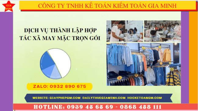 Quy trình thành lập hợp tác xã may mặc tại Thành Phố Đà Nẵng 