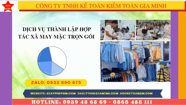 Quy trình thành lập hợp tác xã may mặc tại Vĩnh Long