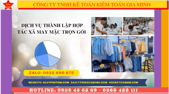 Quy trình thành lập hợp tác xã may mặc tại Vũng Tàu